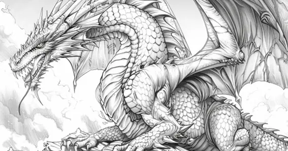 dragon coloring pages